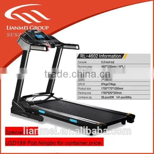 2015 Hot Sale Folding Home Use Motorized Fitness Treadmill With 5.0cin LCD Console thumbnail-1