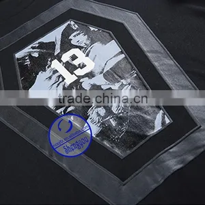 Wholesale Printed Cotton Custom Mens T-shirt With Side Zip thumbnail-6