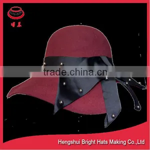 Ladies Dress Hats Floppy Hat With Wide Brim thumbnail-3