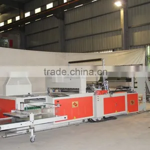 Servo Motor Driven Full Auto Garbage Bag Making & Folding Machine for T-Shirt Style & Flat Style thumbnail-1