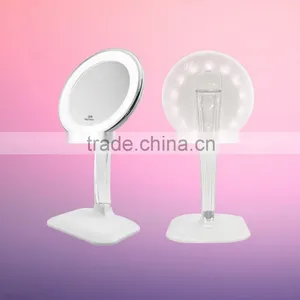 Make up Mirror LED Light Vanity Mirror Desktop Cosmetic Mirror With Light thumbnail-4