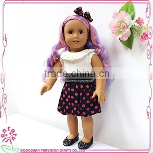 New Arrival Custom Colorful Long Hair Bow Girl Baby Doll for Kids thumbnail-4