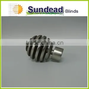 Stainless Steel Curtain Rod Accessories Curtain Wholesale Curtain for Home Decor With Different Curtain Finial Looking thumbnail-4