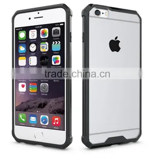 For Iphone 6S Plus Case, Shock Absorption With Transparent Hard Plastic Cover Case for IPhone 6S Plus thumbnail-1