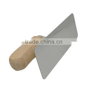 Stainless Steel Plastering Trowel With Natural Wooden Handle Venetian Trowel thumbnail-6