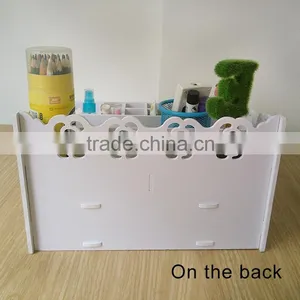 Home&office Eco-friendly Multiple Wooden/plastic Desktop Storage Box &jewelry Box thumbnail-5