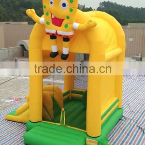 Lanqu Spongbob Inflatable Castle Joy Bounce House thumbnail-1