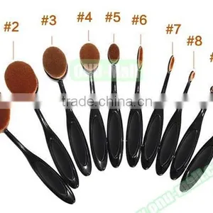 Beauty Salon Equipment Oval Cosmetic Toothbrush Shape Makeup Brush, Private Label Makeup Brush Express China Supplier thumbnail-5