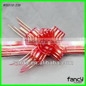 New Design Hongkong Pull Flower Ribbon Bow Use for Gifts Quality Choice thumbnail-1