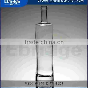 800ml Clear Glass Red Wine Bottle thumbnail-1