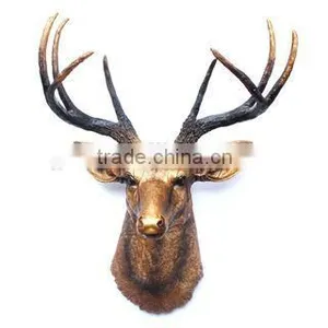 Modern Design Deer Head Buffalo Skull Resin Animal Head Wall Decoration thumbnail-3