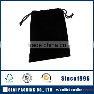 Black Velvet Jewelry Gift Bags Pouches High Quality Fabric Pouches thumbnail-1