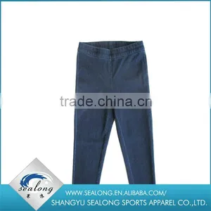China Wholesale Casual Girl Knitted Jean Leggings for Lady thumbnail-2