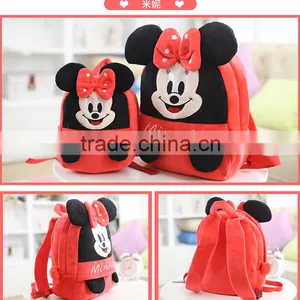 25*19cm(S)/35*28cm(L) Lovely Customzied Red Superman Plush Animal Cartoon Backpack for Children thumbnail-6