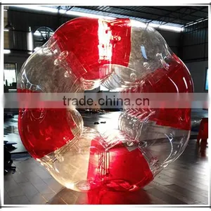 New Design Red Dotted Inflatable Belly Bumper Ball/ Body Zorbing Bubble Ball for Sale thumbnail-4