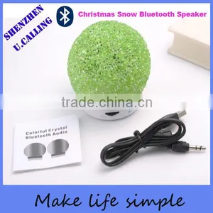 Cheap Gift Crystal Snowball Bluetooth Speaker With TF Card thumbnail-1