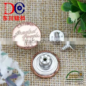 Furniture Guangzhou Vogue Custom Made Metal Jeans Button for Leather Jacket thumbnail-2
