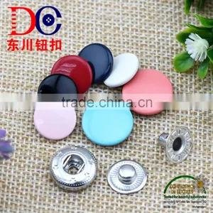 Wholesale Metal Button Customized Copper Spray 4 Parts Clothes Spring Snap Fastener thumbnail-2