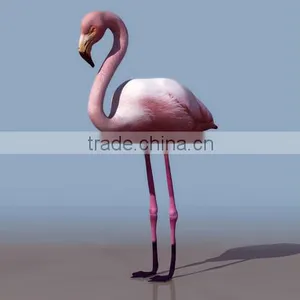 Hot Sell Living Room Pink Flamingo Animal Stretched Canvas Printing thumbnail-5