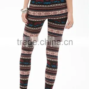 2016 Autumn Fashion Ethic Stylish Print Slim Stripes Workout Fittness Leggings for Women Pencil Pants thumbnail-4