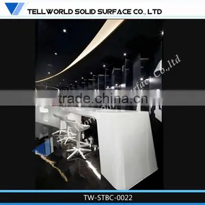 2014 Modern Fashionable White Beauty Luxury Bar Counter Designs for Sale thumbnail-1