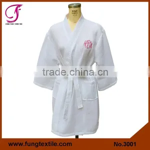 3003 Customized OEM Wedding Kimono Waffle Weaven Bath Robe thumbnail-5