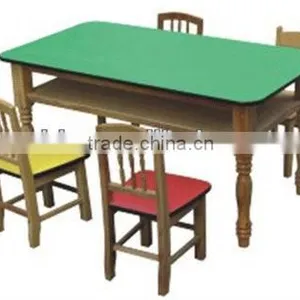 CE Certficated Fireproofing Wooden KidsTable And Chairs For Nursery BH15103 thumbnail-1