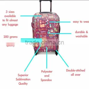 Luckiplus Luggage Cover Elastic Suitcase Cover Stretchy Trolley Case Cover thumbnail-2