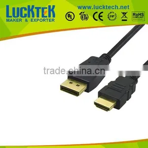DisplayPort M to HDMI M Adapter Cable, WHITE,HIGH QUALITY thumbnail-1