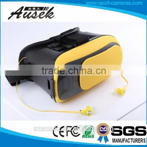 VR Box 3.0 3d Virtual Reality Glasses vr Headset With Earphone for Mobile Phones for 3.5inch to 6 Inch thumbnail-1