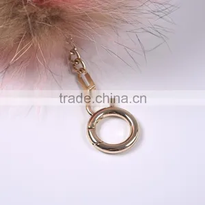 2016/2017 Women`s Bag Charm Raccoon Fur Pompoms Keychain Multi Color Fur Pompoms Quality Choice thumbnail-3