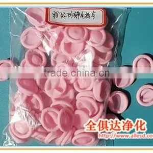 Cleanroom Textured ESD Pink Latex Finger Cot thumbnail-5