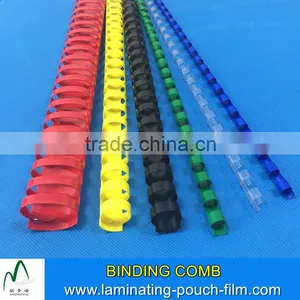 1/4 3/8 5/8 Inch Diameter, 100 Pack, 6mm 19mm Plastic Comb Binding Spines thumbnail-2