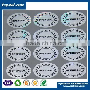 Genuine Guaranteed 20mm Free Shipping Custom Anti-fake 3D Hexagon Transparent Hologram Label thumbnail-6