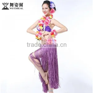 Wuchieal Sexy Hawaii Hula Skirt Costume, Belly Dance Costume in Festival Ceremony thumbnail-1
