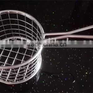 Mini Round Stainless Steel Fryer Basket thumbnail-1