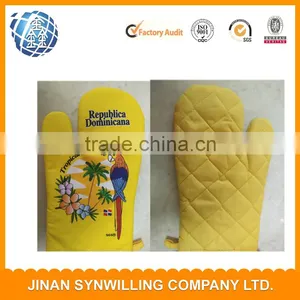 Custom Kitchen Ovem Mitt and Pot Holders 2pcs Kitchen Sets Printing Baking Gloves Set thumbnail-2