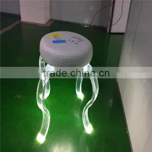 Lucite Plastic Stool thumbnail-3