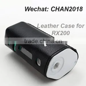 Red or Black RX200 TC Mod Leather Case Antislide Mod Box Leather Skin With High Quality thumbnail-2