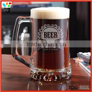 Top Quality Glass Beer Mug With Logo thumbnail-2