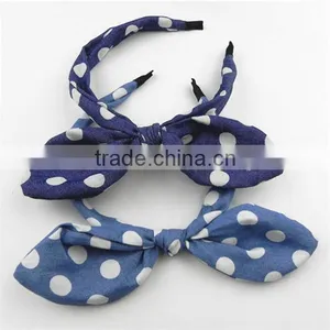Free Sample Hot Sale Cotton Purple Kids Hair Accessories Wholesale China thumbnail-1
