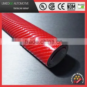 2015 New Change Car Body Colour 4D Red Carbon Fiber Vinyl, Decal 4D Carbon Fiber Vinyl Sticker thumbnail-1