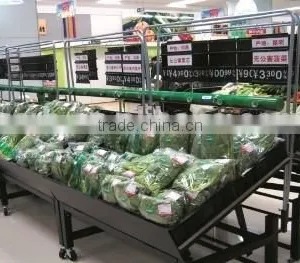 600*400*100mm RH-VFB01 Plastic Hollow Out Basket for Vegetable & Fruit Rack for Sale thumbnail-6