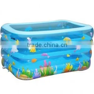 Family Adult Inflatable Swim Square Toddler Baby Kids Swimming Pools thumbnail-1