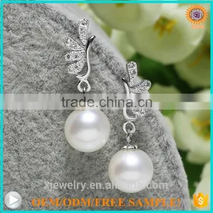 Custom S925 Silver Peacock South Sea Shell Pearl Earring thumbnail-5