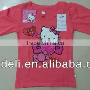 2014 Lovely Cotton Long Sleeve Girls T-shirts,tops thumbnail-1