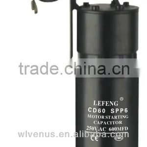 American Bakelite Case Round Cd60 Type 220v Start Capacitor 80-110uf thumbnail-1