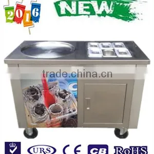 Flat Pan Fried Ice Cream Machine Fried Ice Cream Roll Machine Thailand Fry Ice Cream Machine thumbnail-1