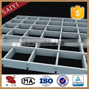 80mm*80mm Cell Size 50mm*50mm Mall Metal Decoration of Grille Ceiling Tiles thumbnail-6