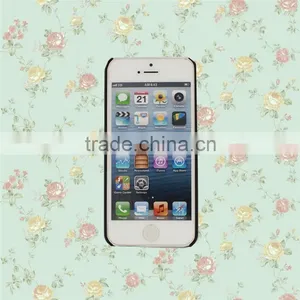 Color Painting Blossom Sun-flower PC and Wood Cell Case for IPhone 5 With Press Key thumbnail-6